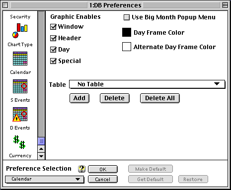 DB Prefs - Calendar a4 image