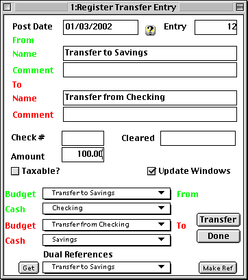 Register Entry - Transfer a4 image