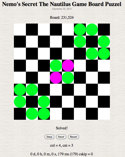 Show the next solution function