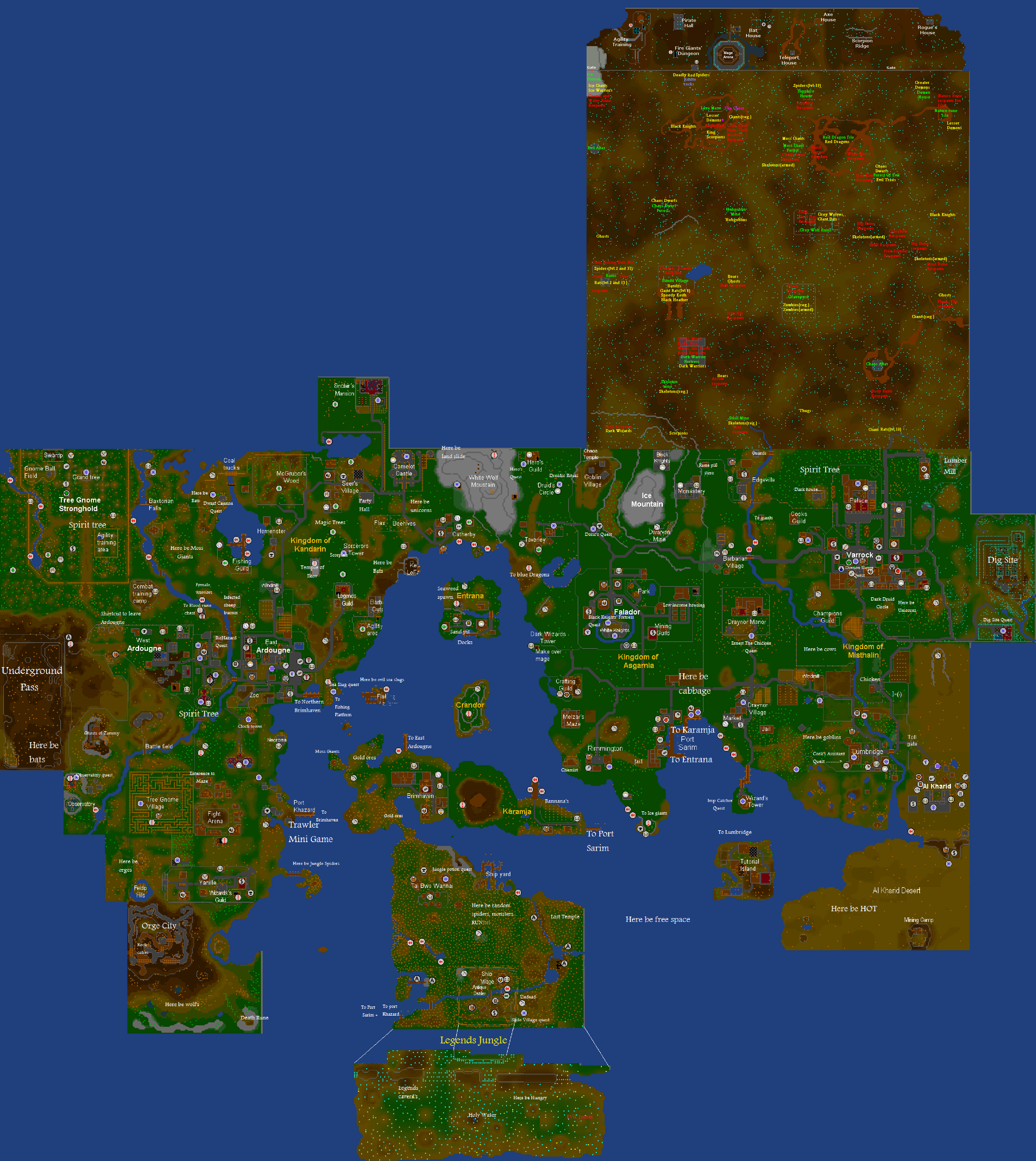RuneScape Classic World Map