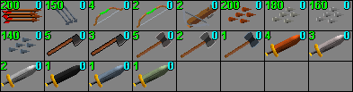 king Lathas' weaponry shop